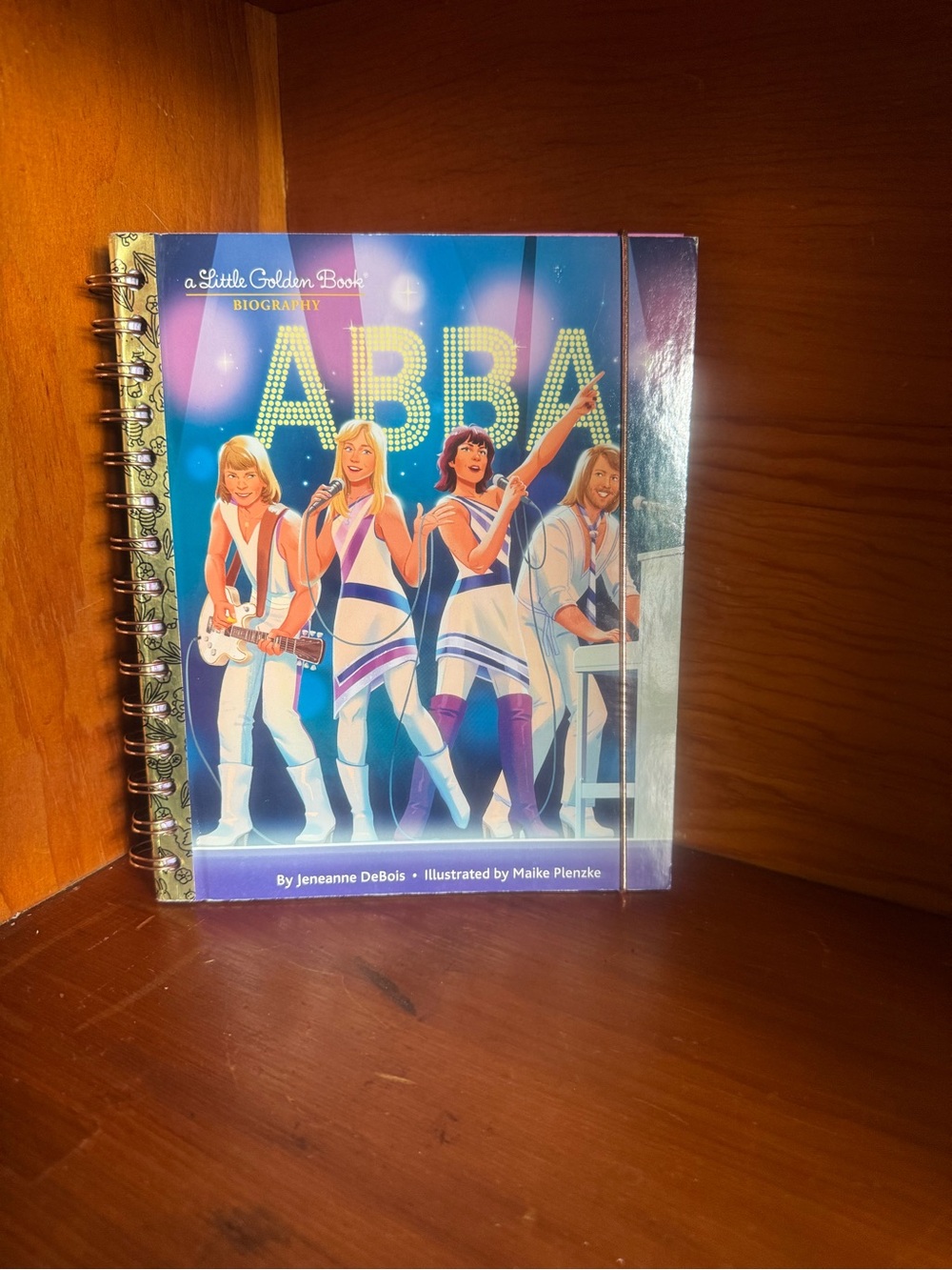 ABBA Spiral Journal - Blue Illustrated Cover by
